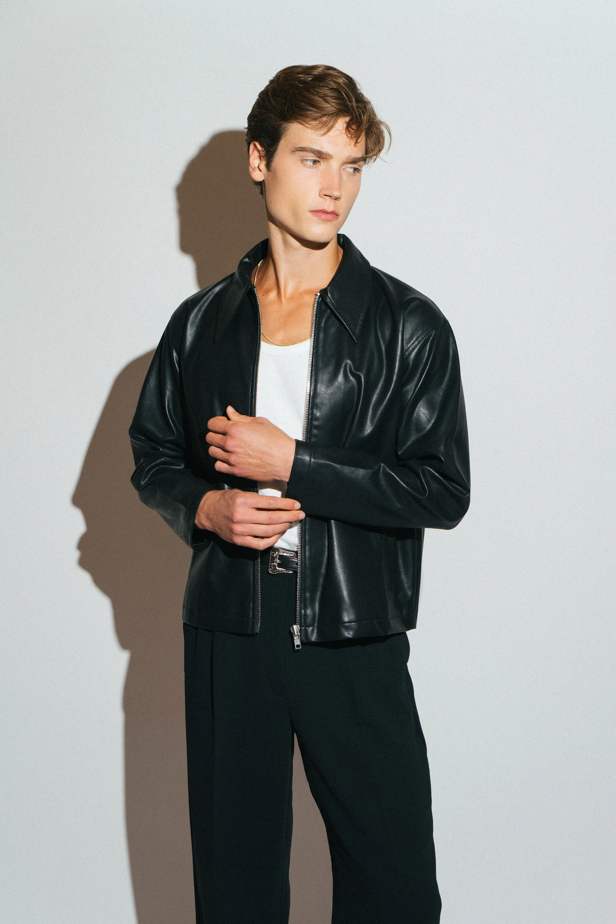 Fairfax Vegan Blouson  |  Black