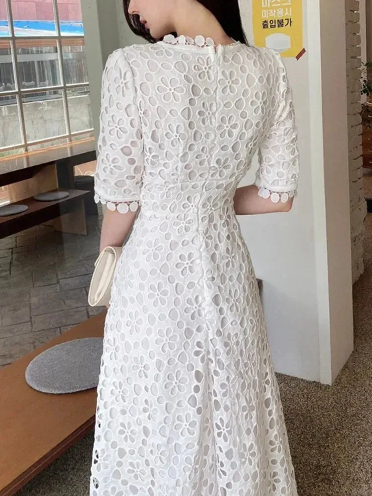Fairy Style V-Neck Lace Dress