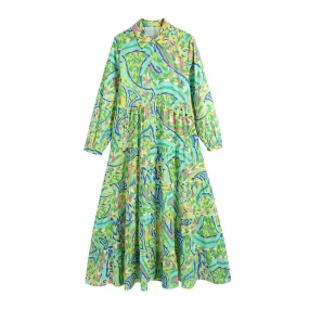 Feel Bright - Floral long sleeve dress
