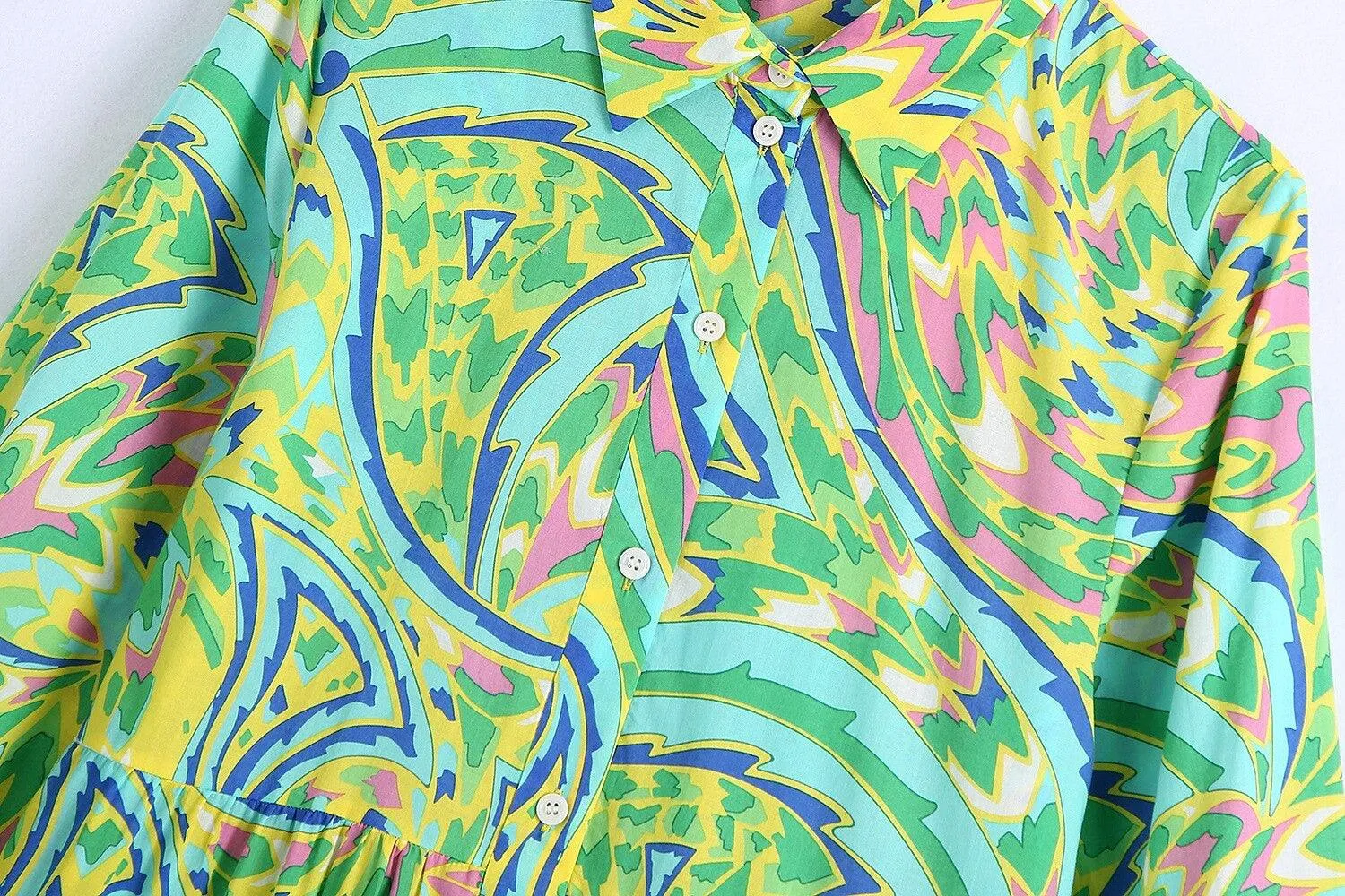 Feel Bright - Floral long sleeve dress