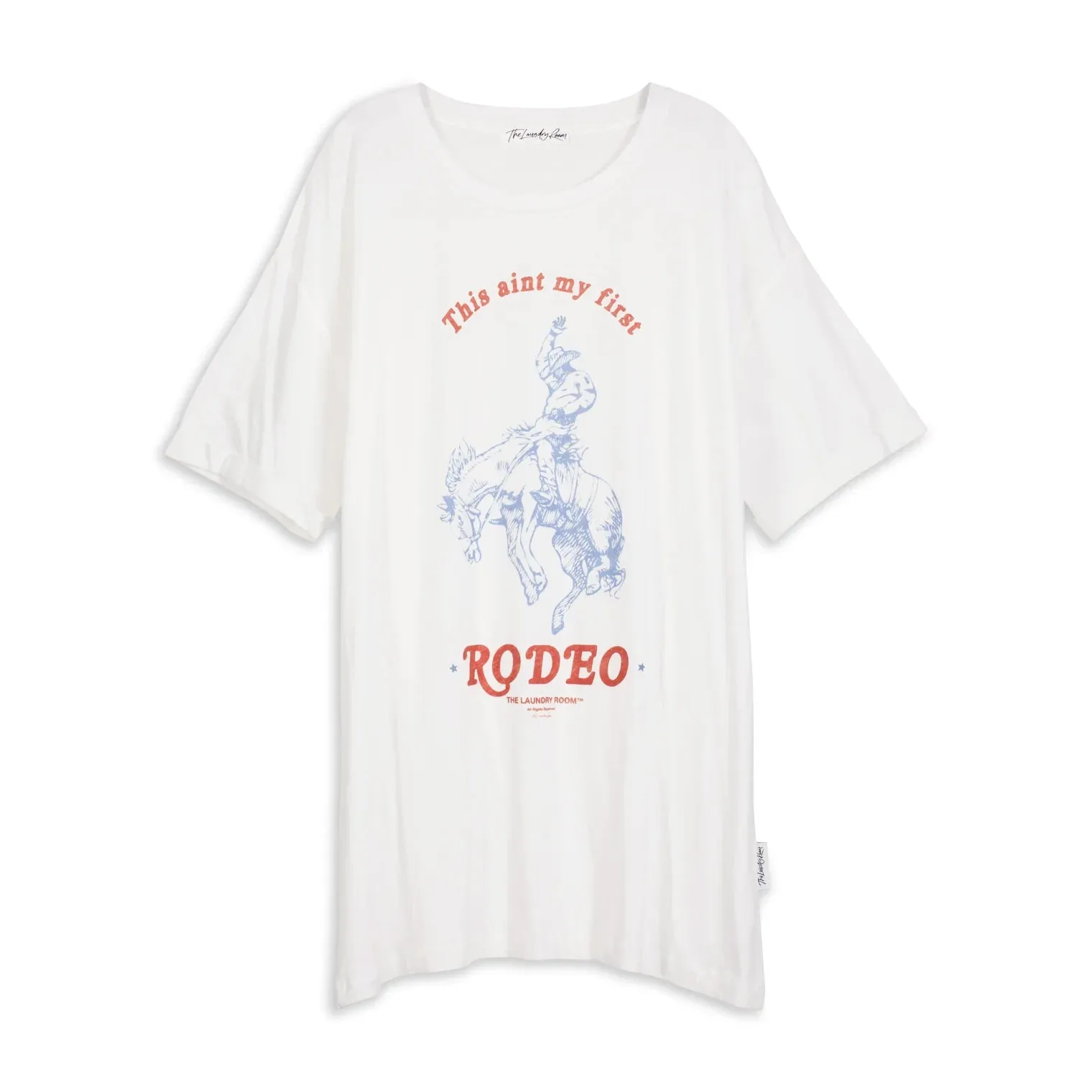 First Rodeo - Oversized Tee - White