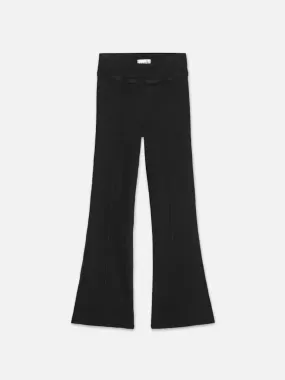 Frame Jetset Crop Mini Boot Pintuck in Sheen Noir