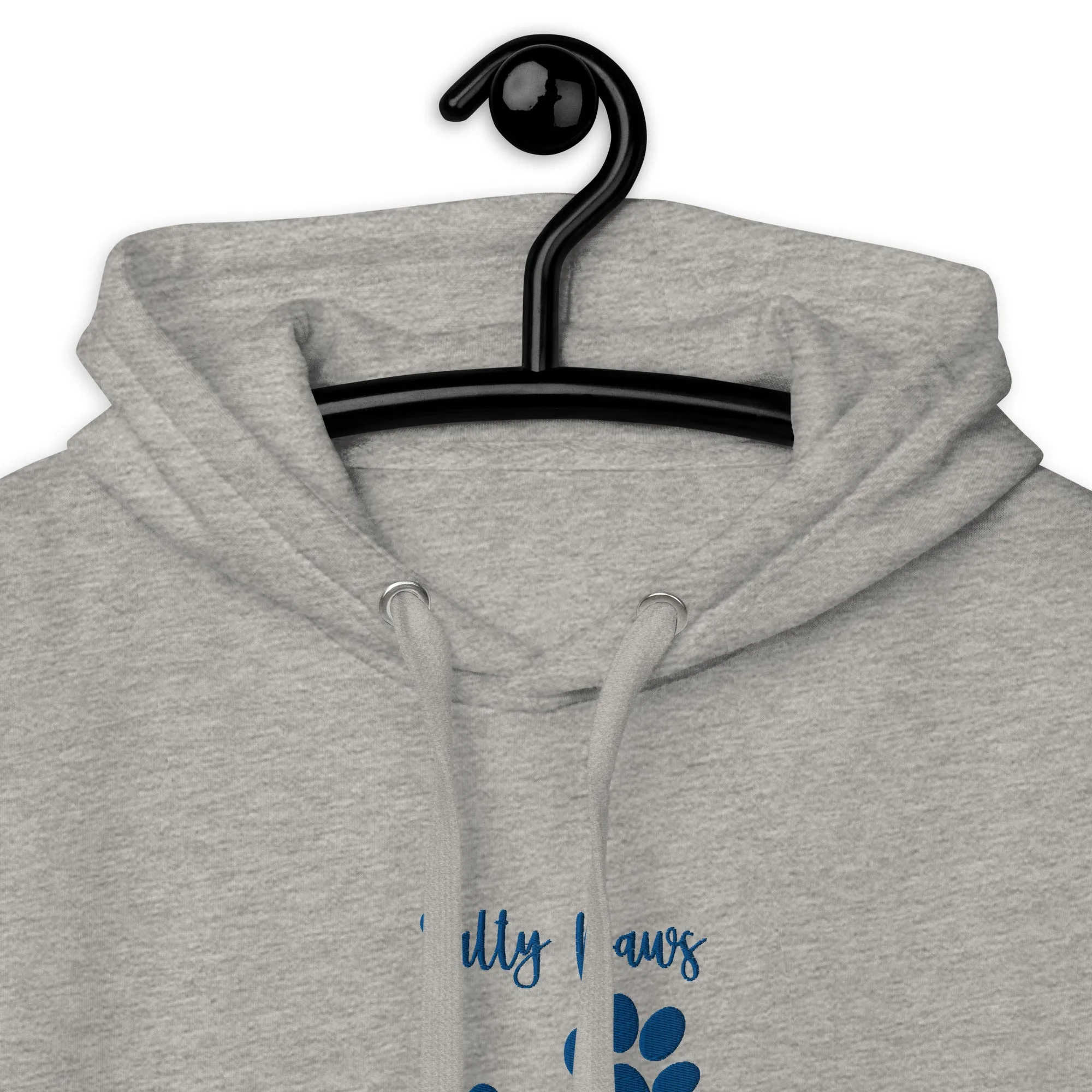 Fun Embroidered Beach Hoodie for Dog Lovers Salty Paws, Happy Hearts