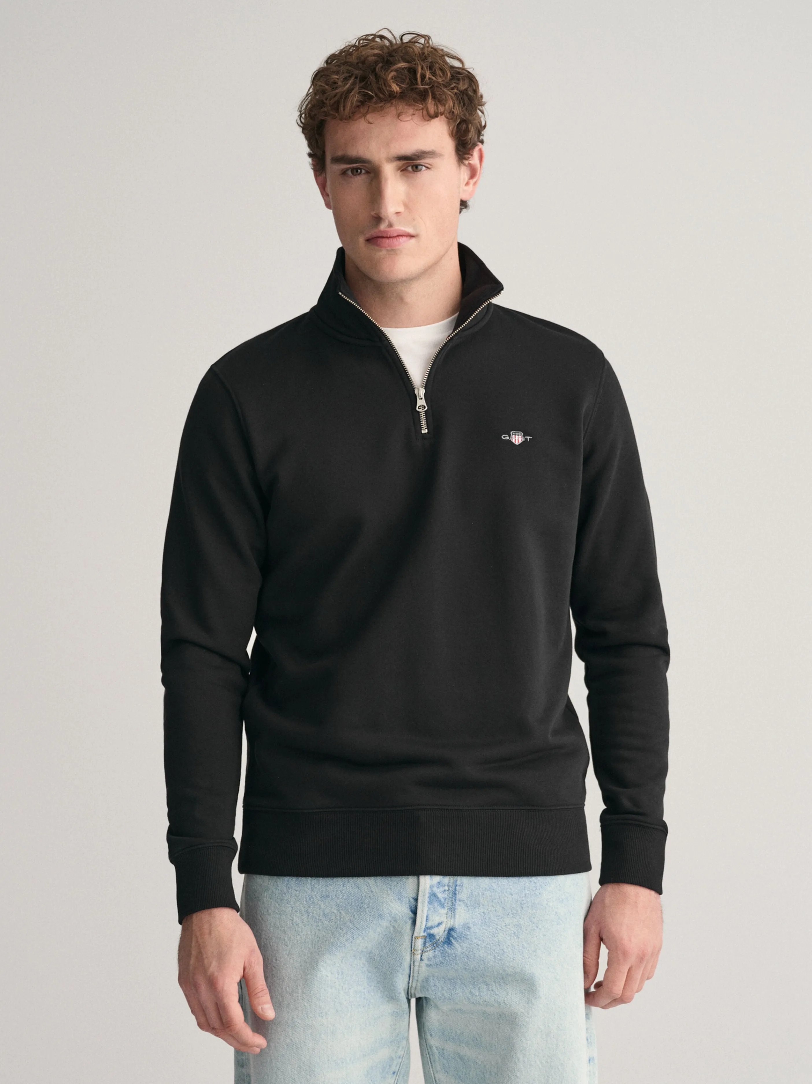 Gant Reg Shield Half Zip Sweatshirt