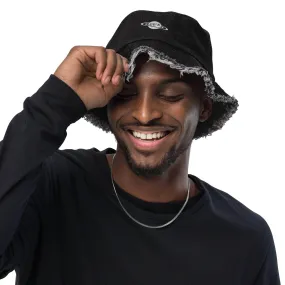 GBNY Distressed denim bucket hat