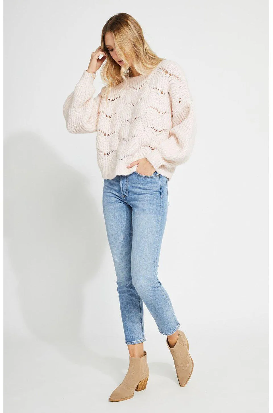 Gentle Fawn Serenity Sweater In Dusty Rose