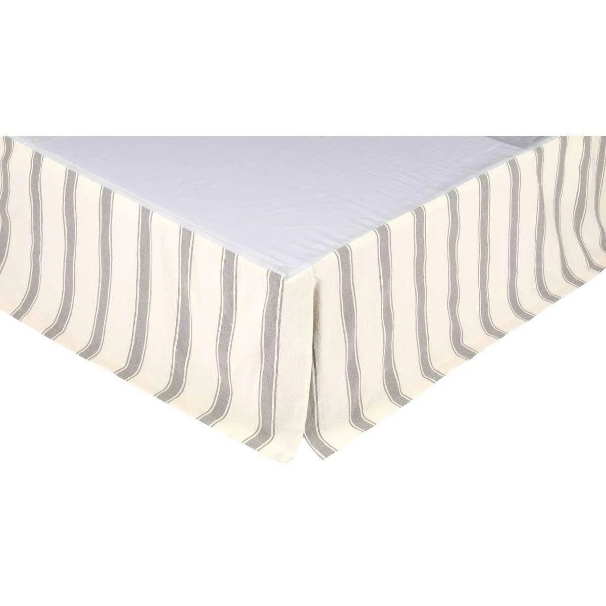 Grace Bed Skirts Creme, Nickel Grey VHC Brands