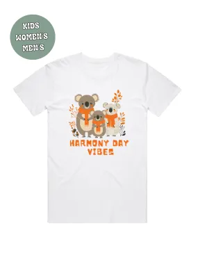 HARMONY DAY VIBES KOALA FAMILY  T-SHIRT