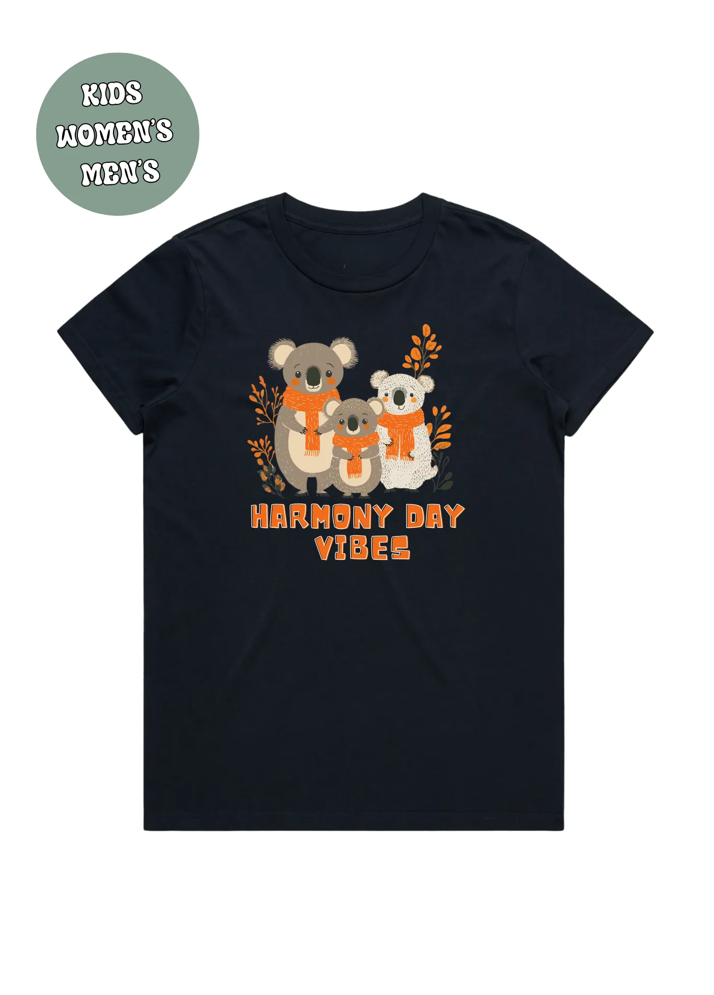 HARMONY DAY VIBES KOALA FAMILY  T-SHIRT
