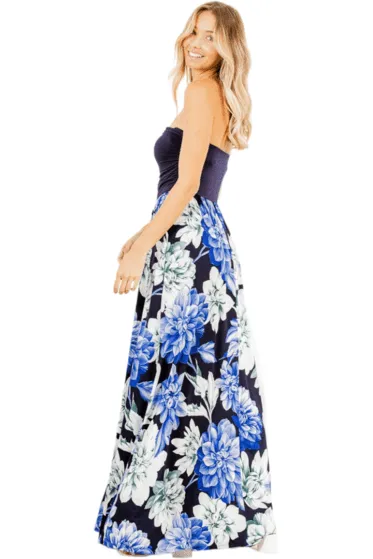 Heimish Floral Print Sleeveless Maxi Dress