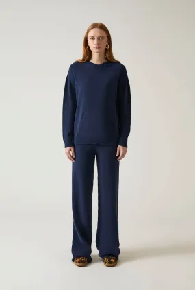 Hooded Navy Jumper