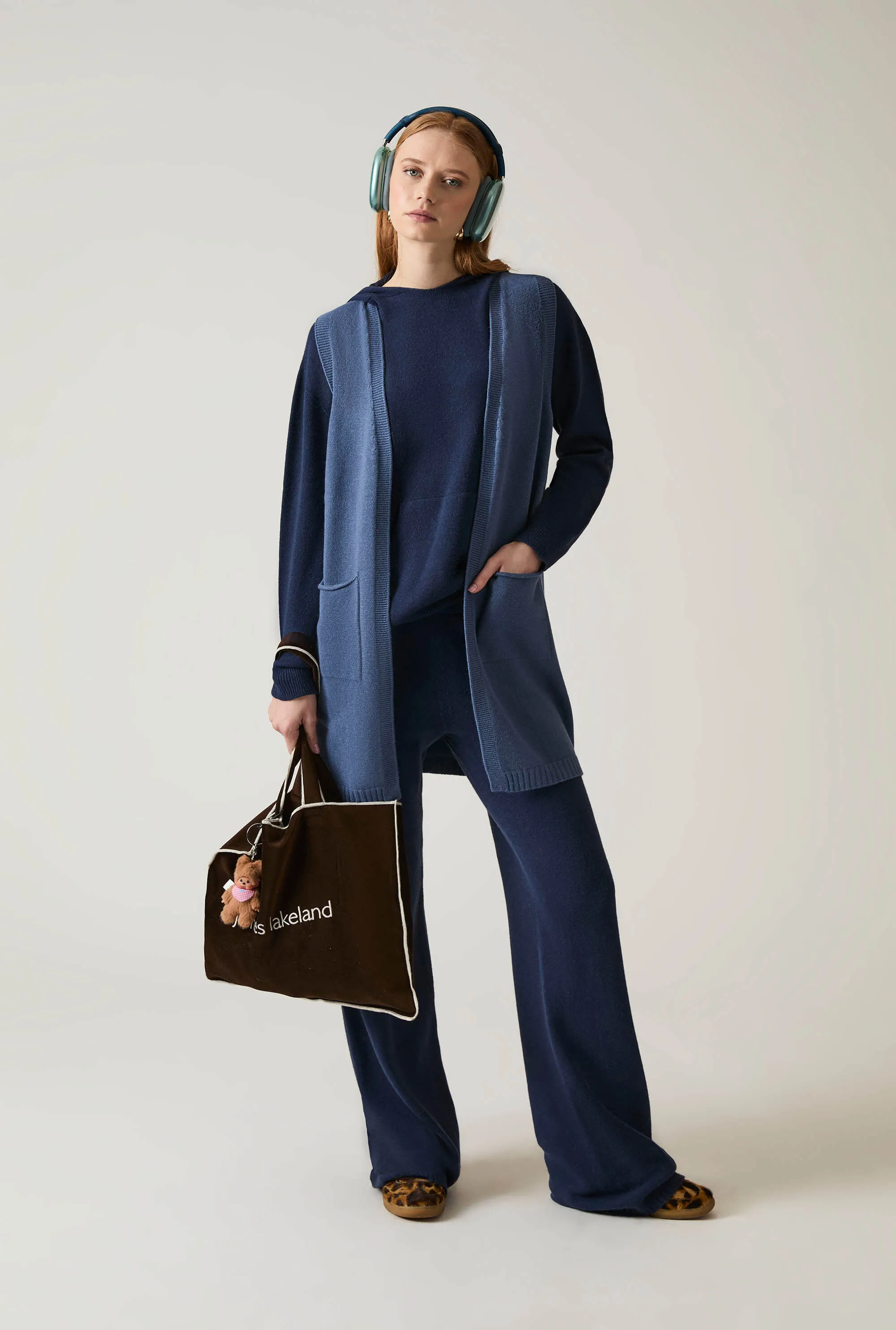 Hooded Navy Jumper