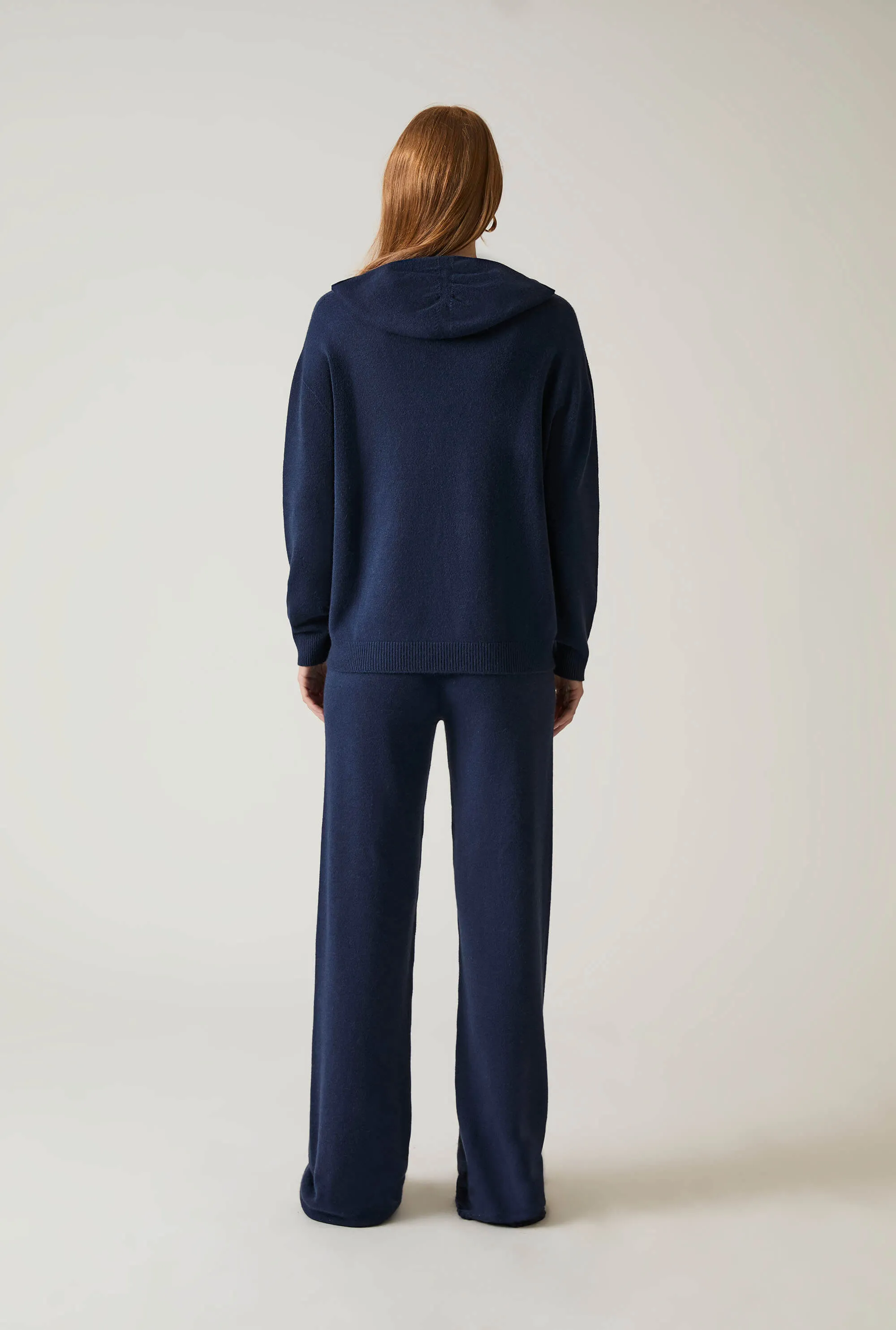 Hooded Navy Jumper