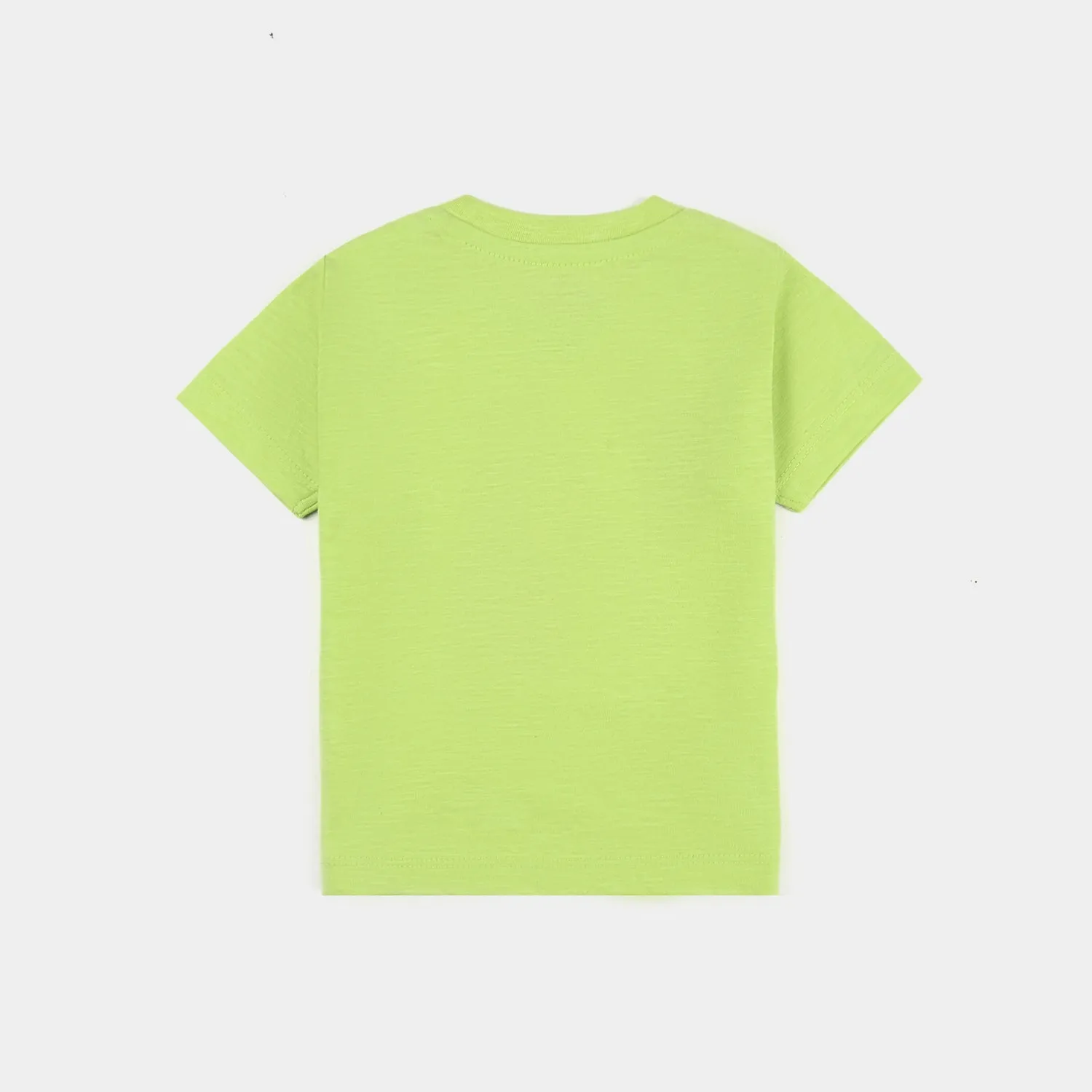 Infant Boys Cotton Jersey T-Shirt Happy-Sharp.Gren