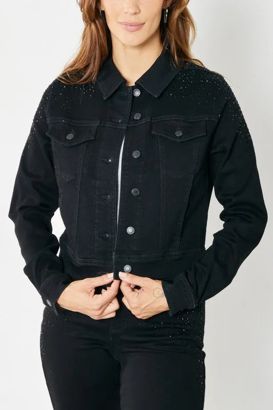 Judy Blue Rhinestone Embellished Jacket