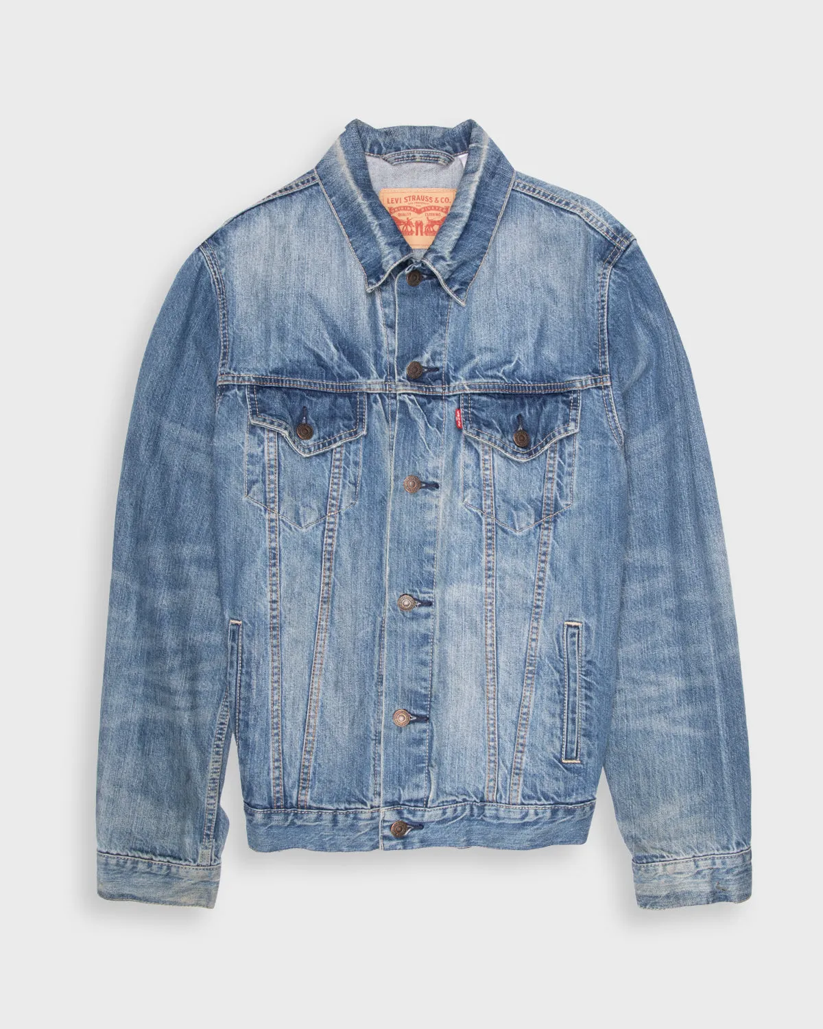 Levi's medium blue stone washed denim jacket
