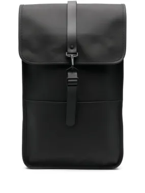 logo-engraved foldover-top backpack