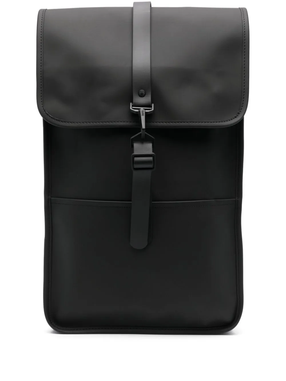 logo-engraved foldover-top backpack