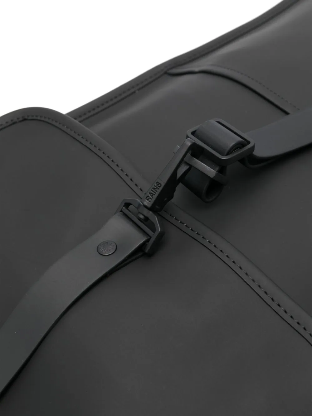 logo-engraved foldover-top backpack