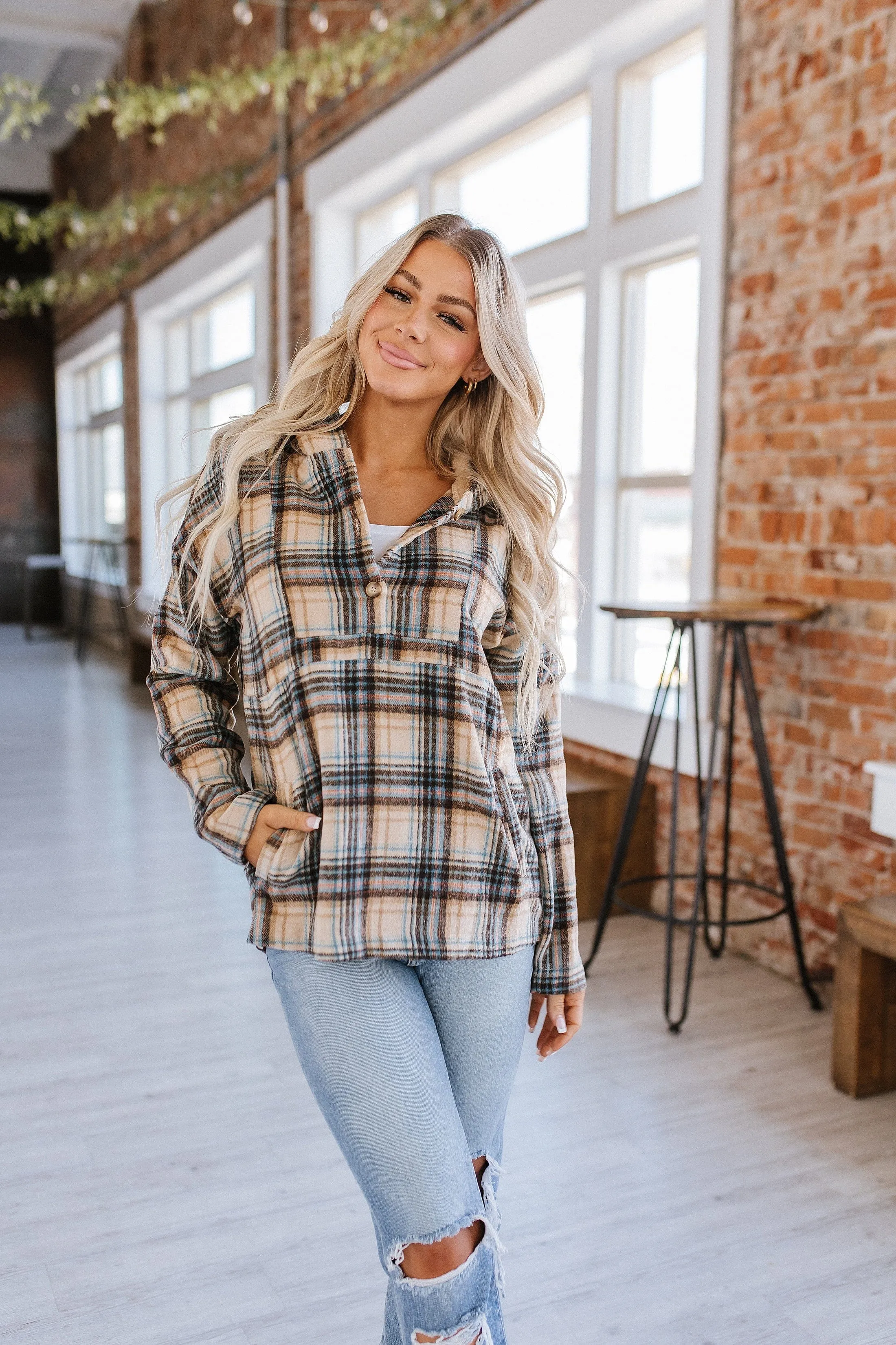 Lorelai Plaid Pullover Hoodie