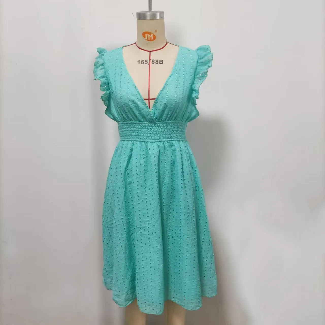Lotus Leaf Sleeve Elegant Dress