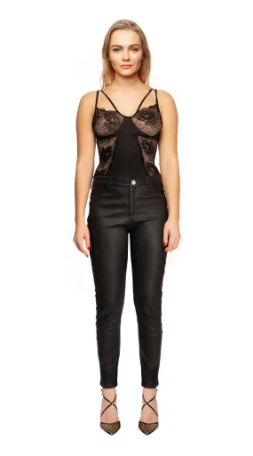 Luxy High Waisted Leather Pants