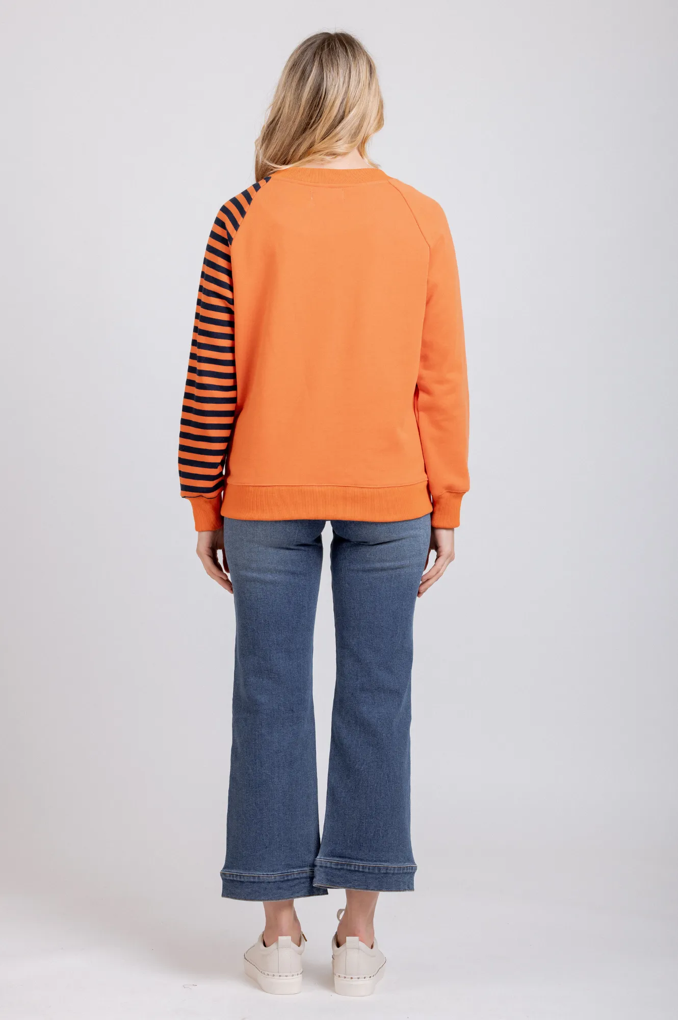 Maeve Sweatshirt - Orange/Navy