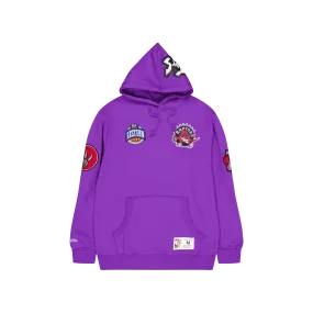 M&n City Collection Fleece Hoo Raptors Purple