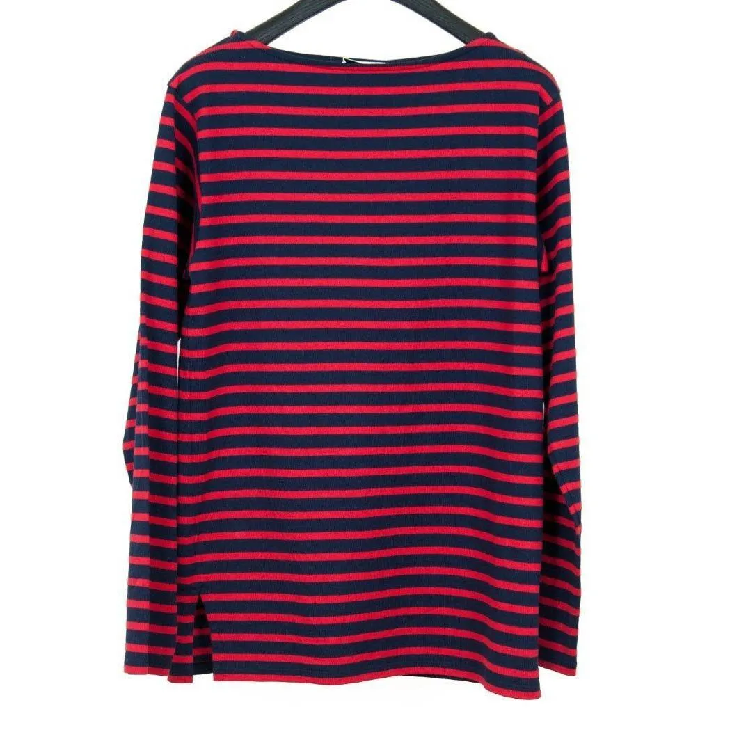 Mariniere Red & Navy Long Sleeve Shirt