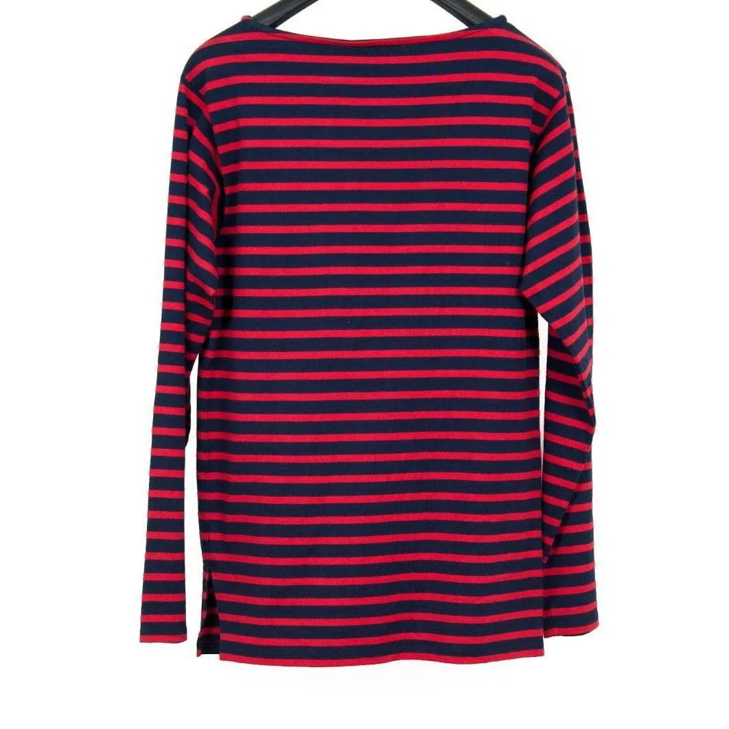 Mariniere Red & Navy Long Sleeve Shirt
