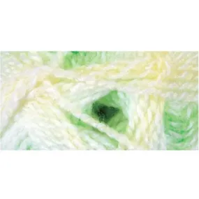 Mary Maxim Sugar Baby Stripes Yarn - Lemon Lime 100g*