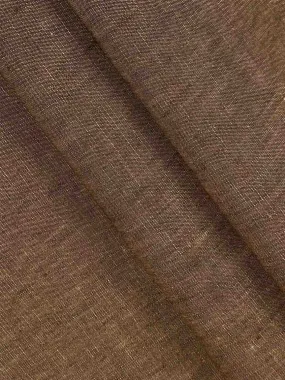 Men Linen Brooks Suiting Brown Colour Self Design Fabric