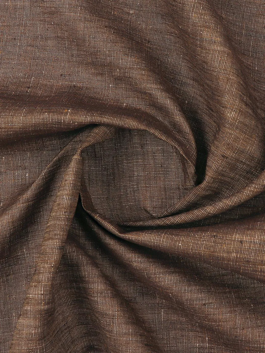 Men Linen Brooks Suiting Brown Colour Self Design Fabric