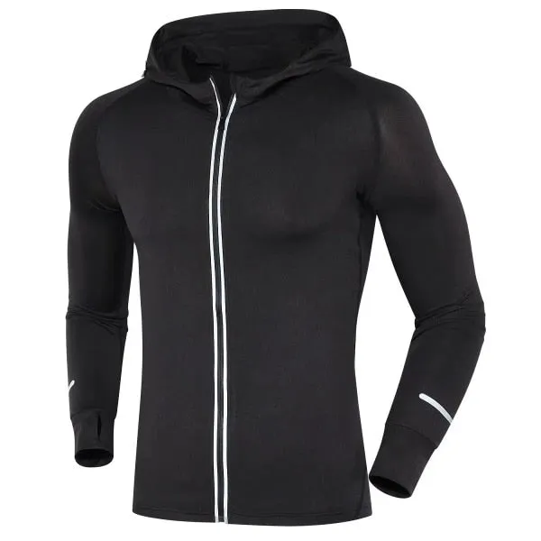 Men Run Fitness Sports Training Gym Breathable Quick Dry Jackets