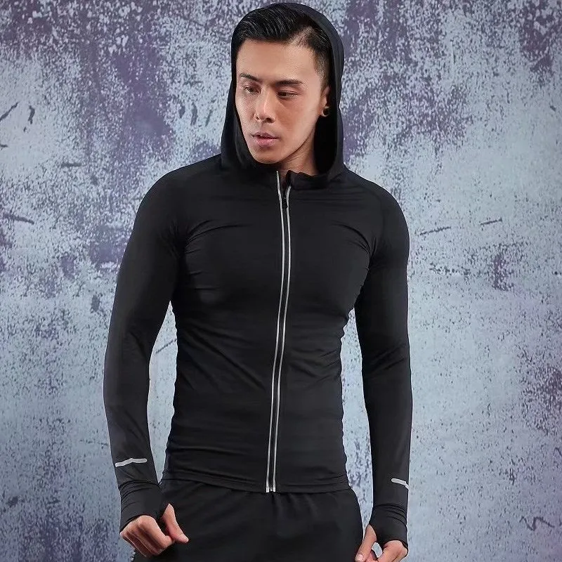 Men Run Fitness Sports Training Gym Breathable Quick Dry Jackets