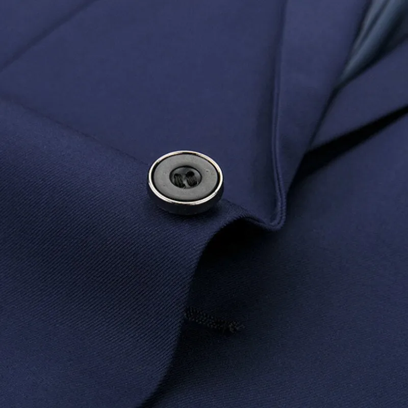 Men's 12 Color High Quality Cotton 3-Piece Suit