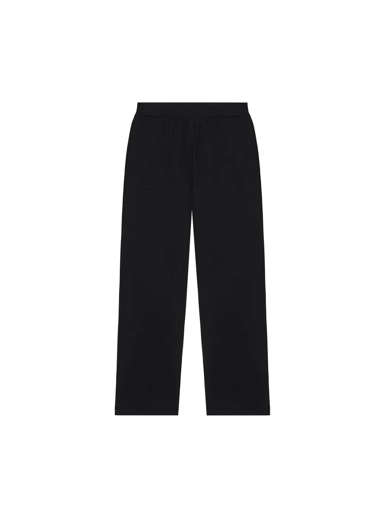 Mens DNA Knitted Straight Leg Track Pants—black