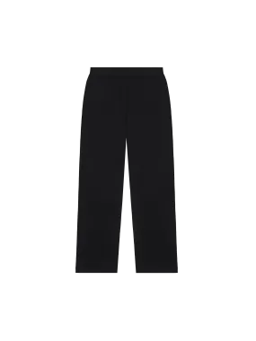 Mens DNA Knitted Straight Leg Track Pants—black