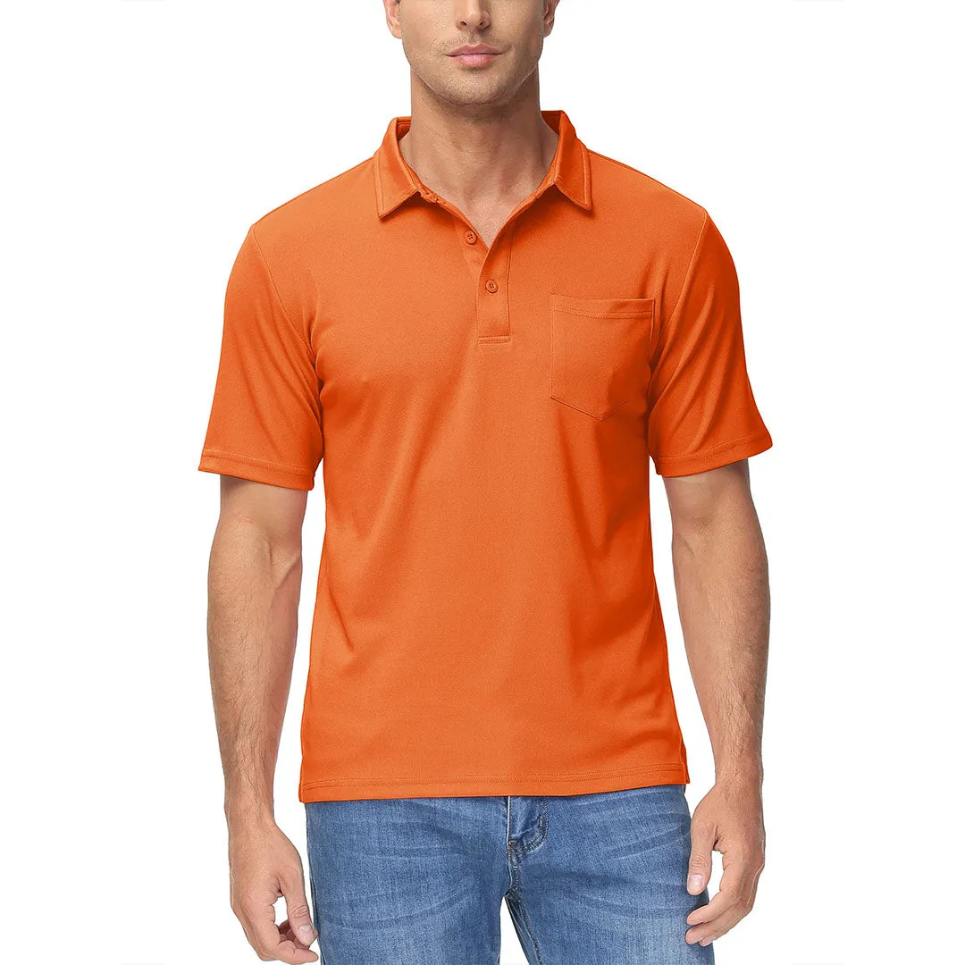 Men's Lightweight Hiking Fishing Polo Shirts