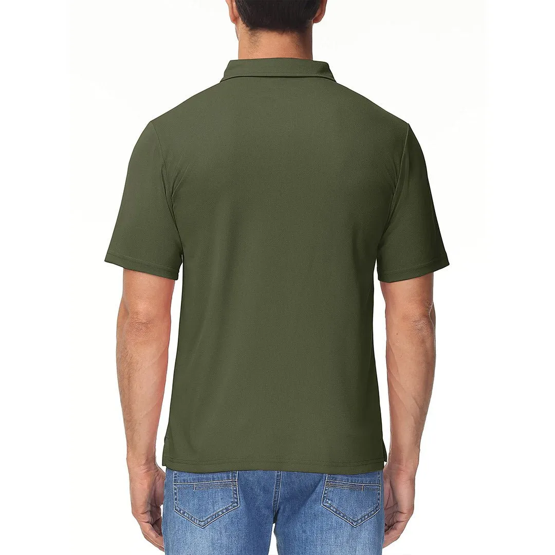 Men's Lightweight Hiking Fishing Polo Shirts