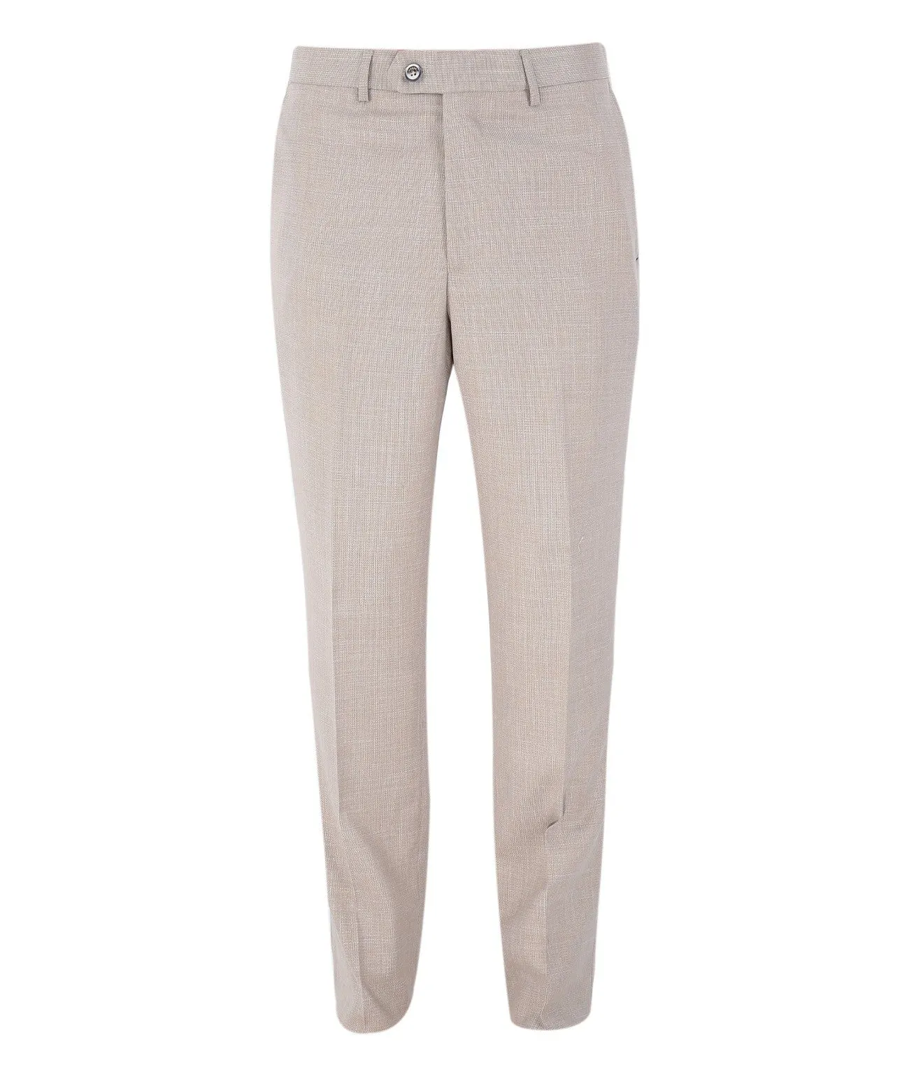 Men's Linen Formal Trousers- SANDOM Beige - Beige