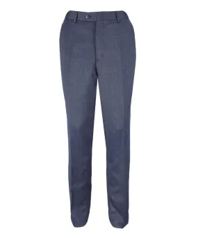 Men's Slim Fit Smart Trousers - STEELE Blue - Steel Blue