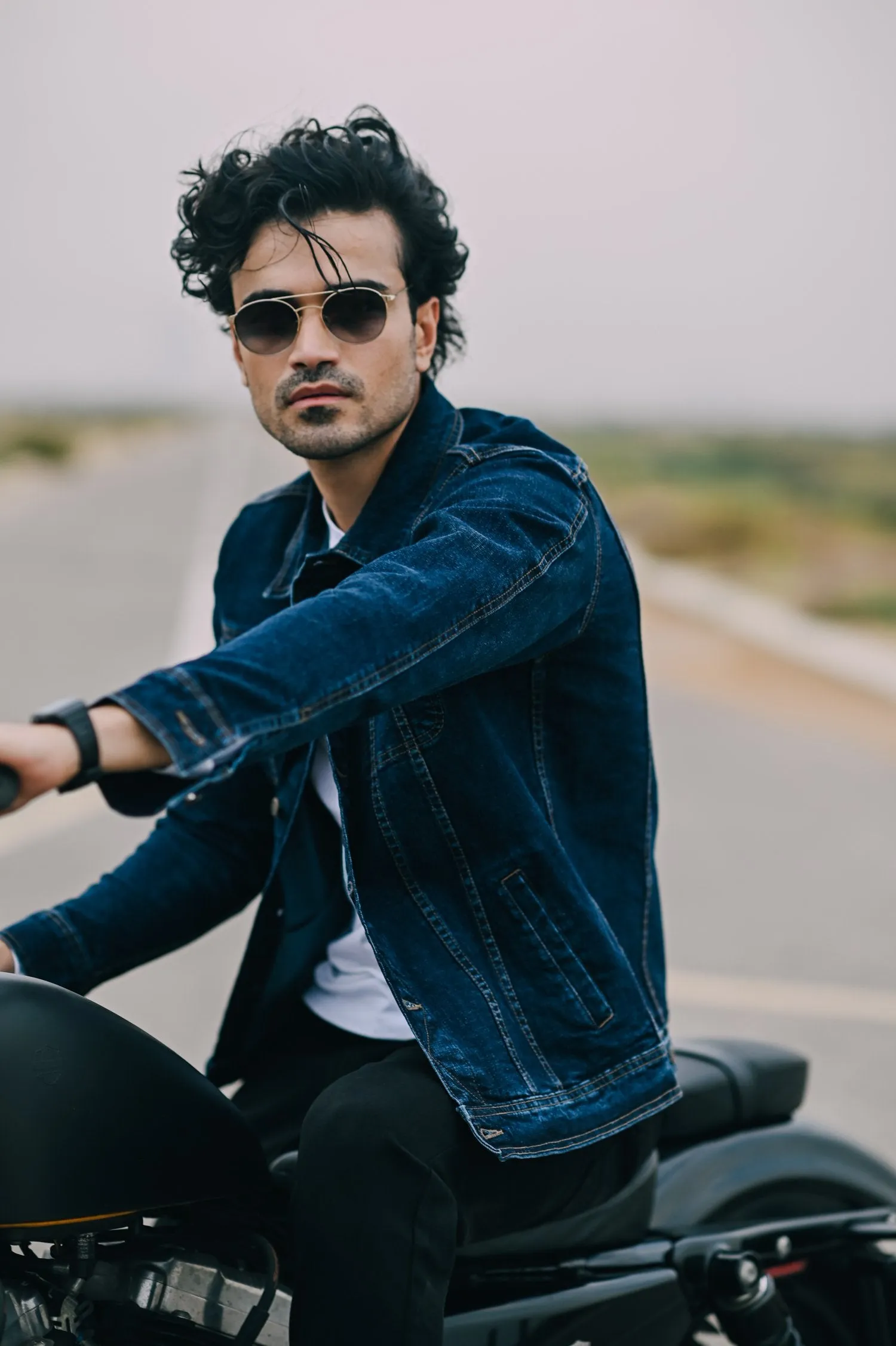 Navy Blue Denim Jacket