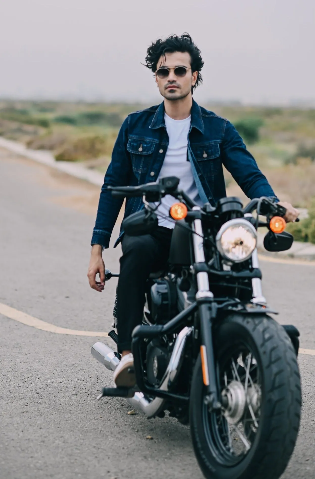 Navy Blue Denim Jacket