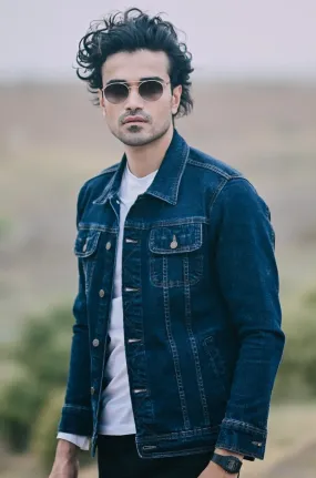 Navy Blue Denim Jacket