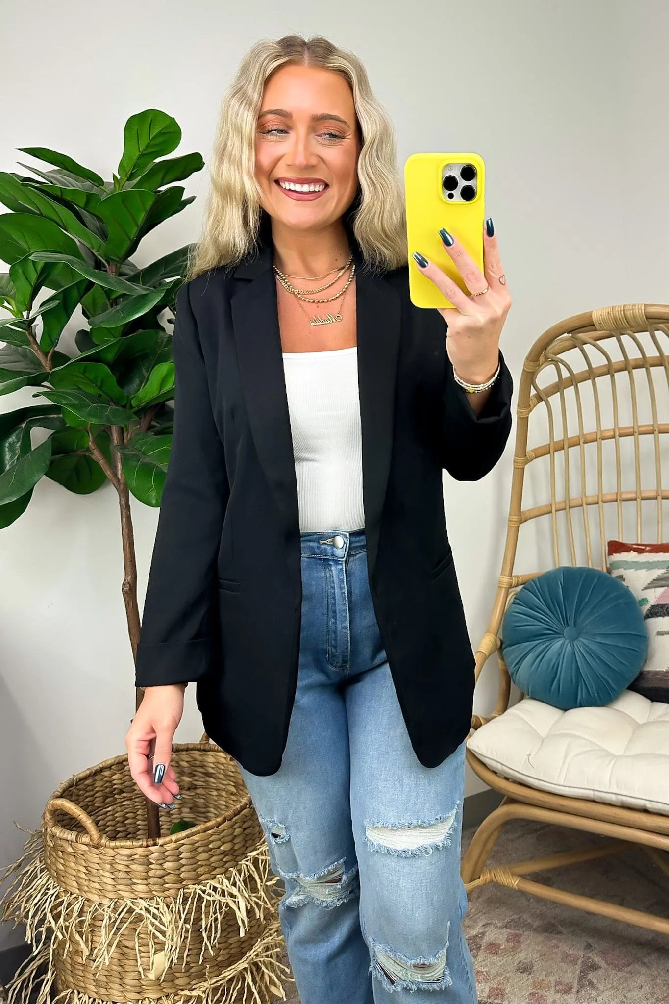 Officially Impressive Long Sleeve Classic Blazer - FINAL SALE