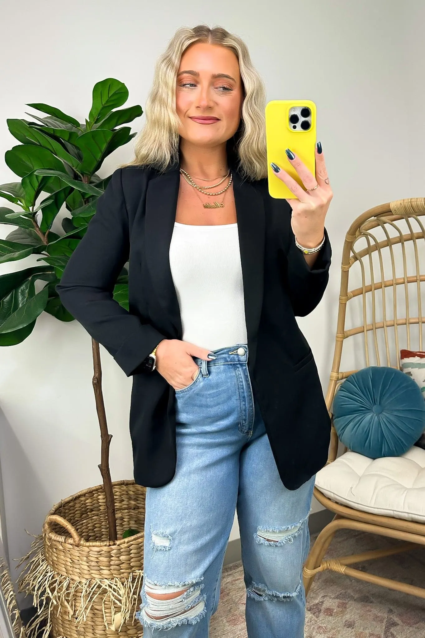 Officially Impressive Long Sleeve Classic Blazer - FINAL SALE