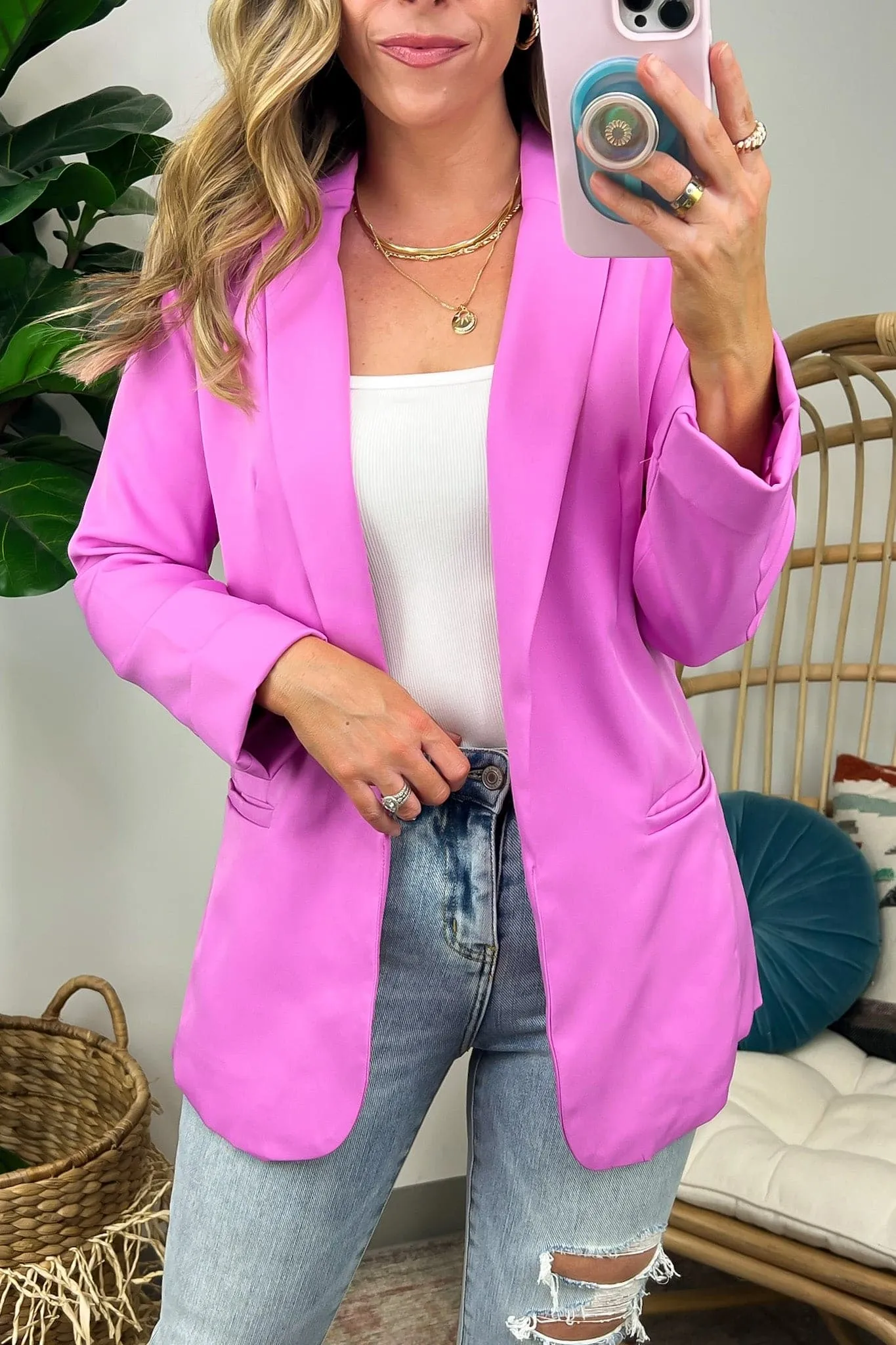 Officially Impressive Long Sleeve Classic Blazer - FINAL SALE