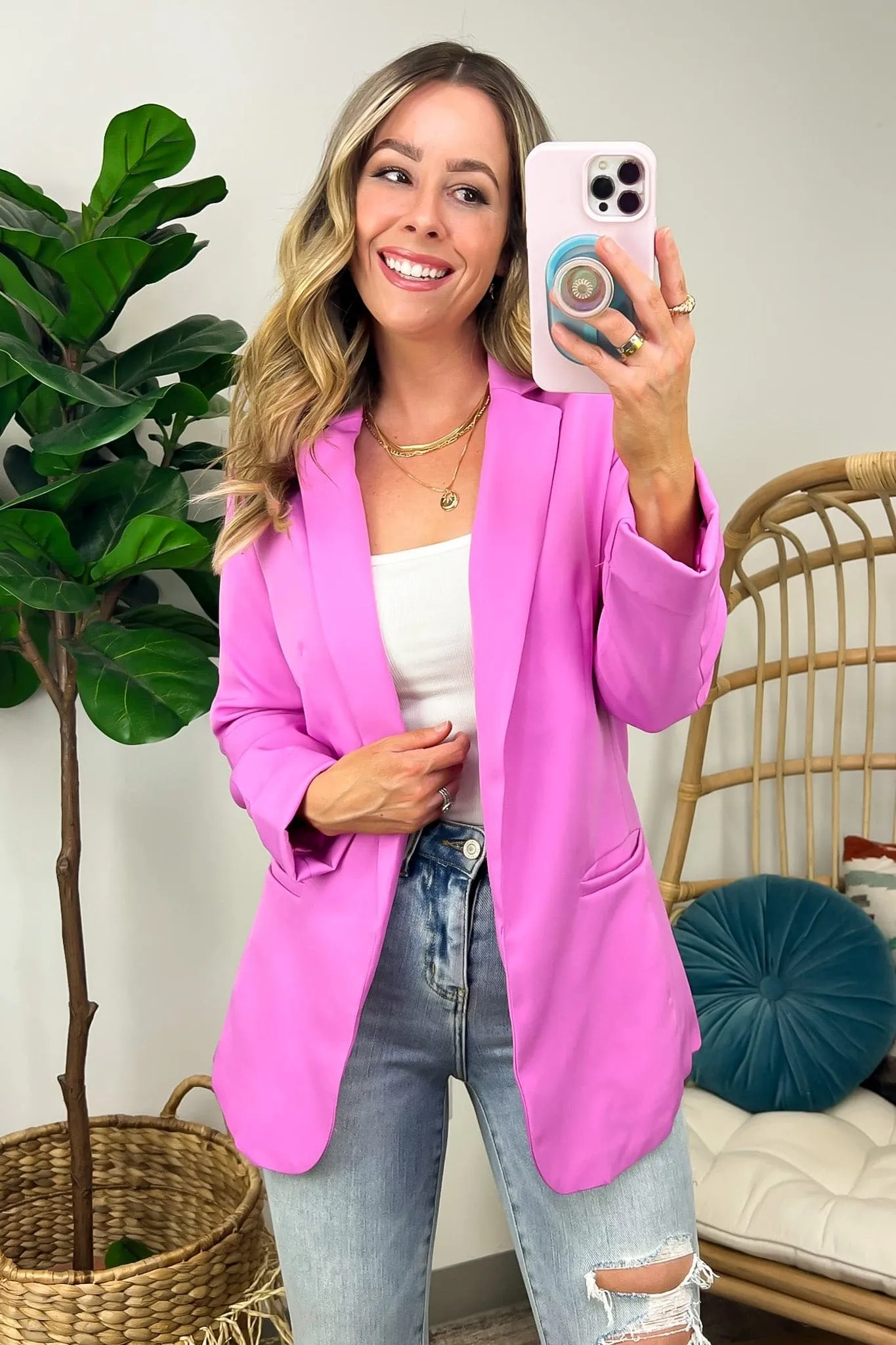 Officially Impressive Long Sleeve Classic Blazer - FINAL SALE