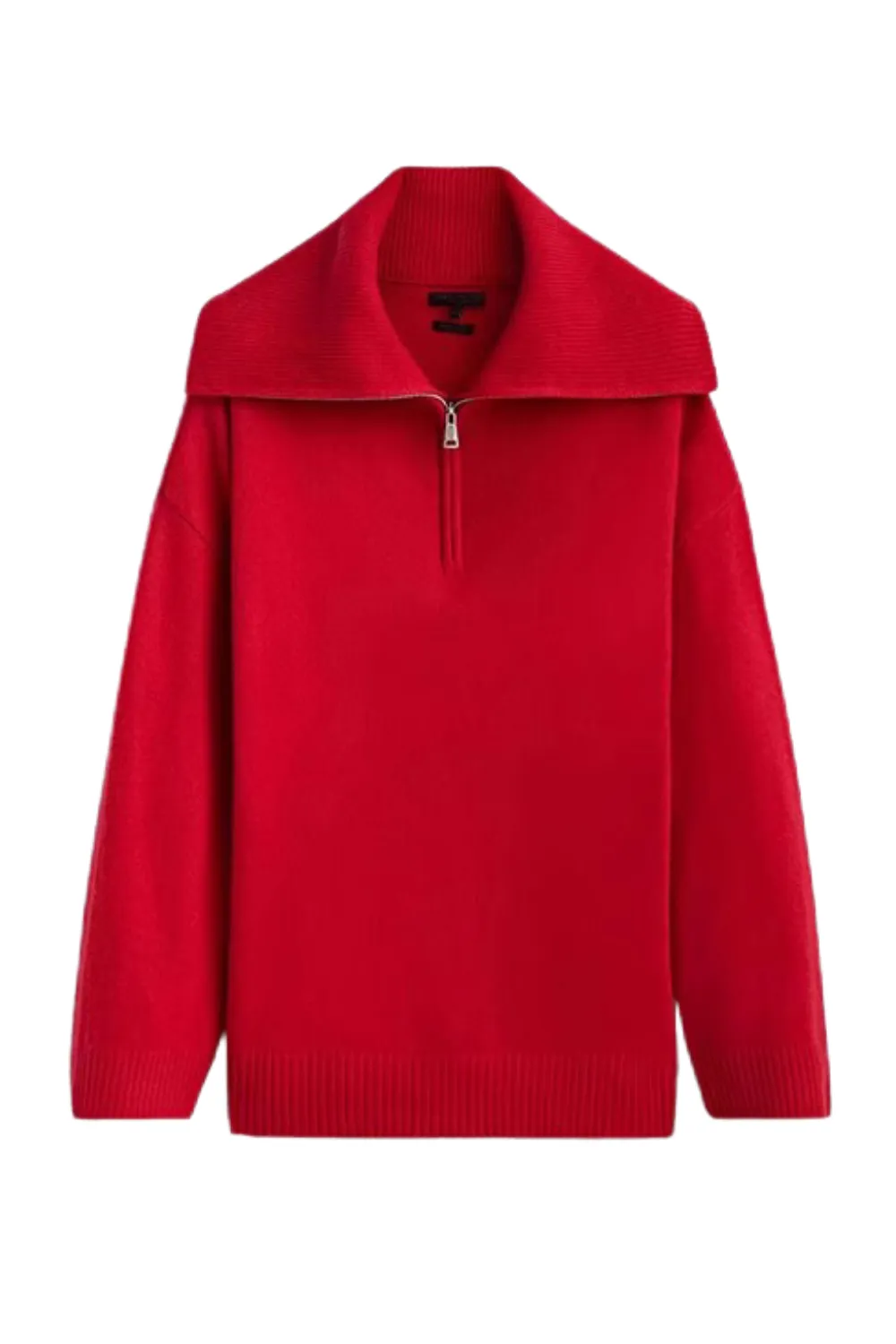 'Olive' Collared Half-Zip Long Sleeve Knitted Sweater (2 Colors)
